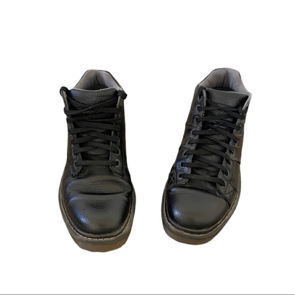 Dr. Martens Harrisfield Black Leather Lace Up Boots - Picture 8 of 12